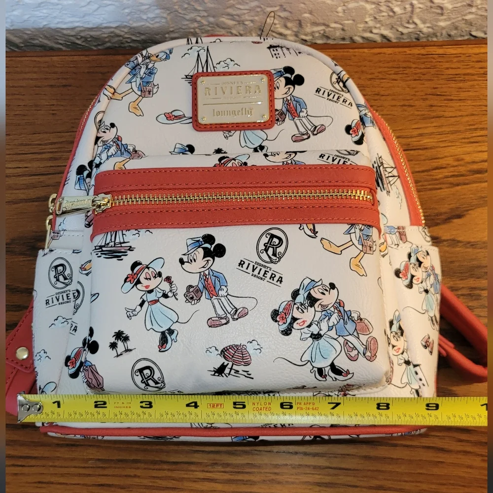 Loungefly Riviera Resort Disney Mickey and Minnie  Mouse Mini Backpack - Picture 2 of 10